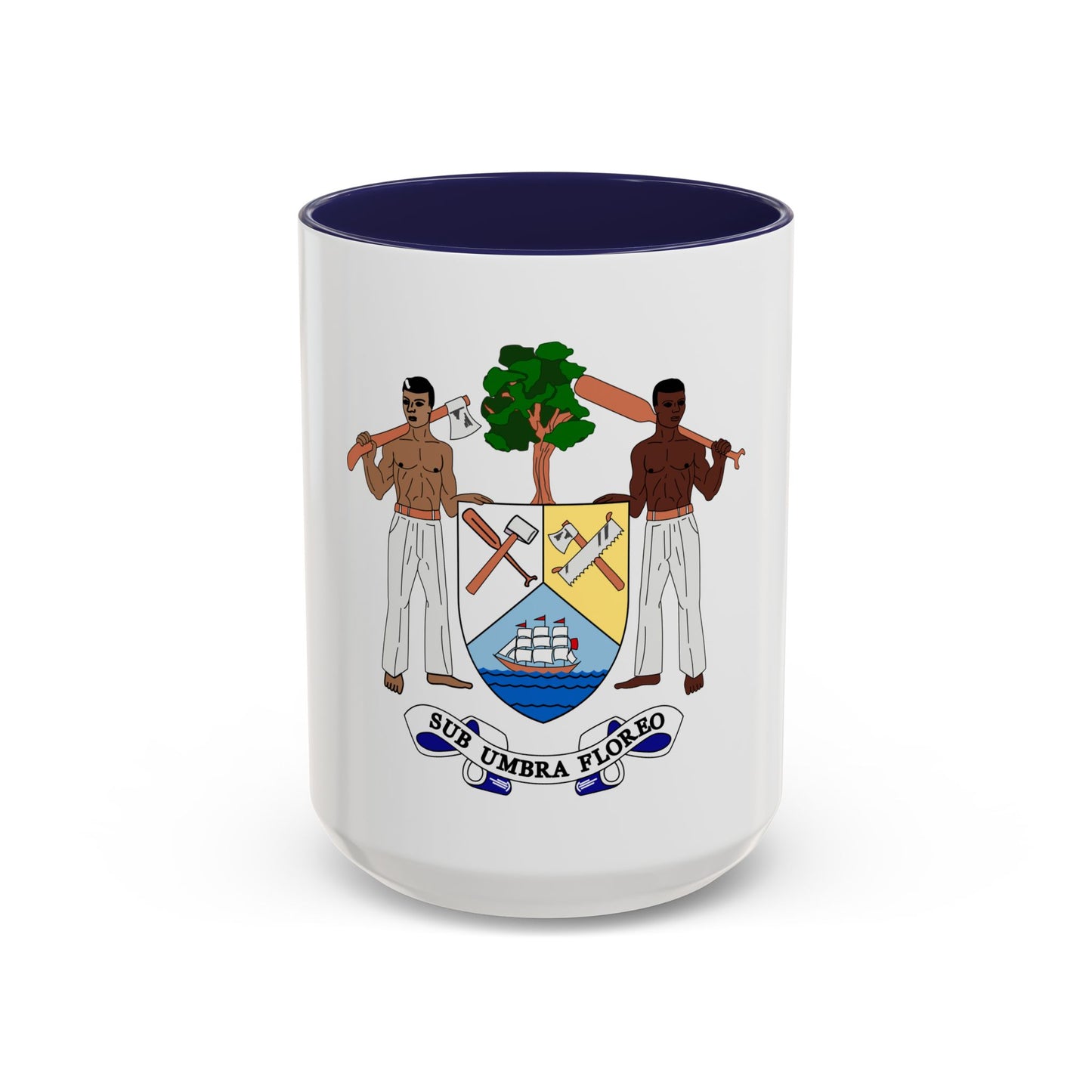 Coat of arms of British Honduras-Belize (1967-1981) - Accent Coffee Mug