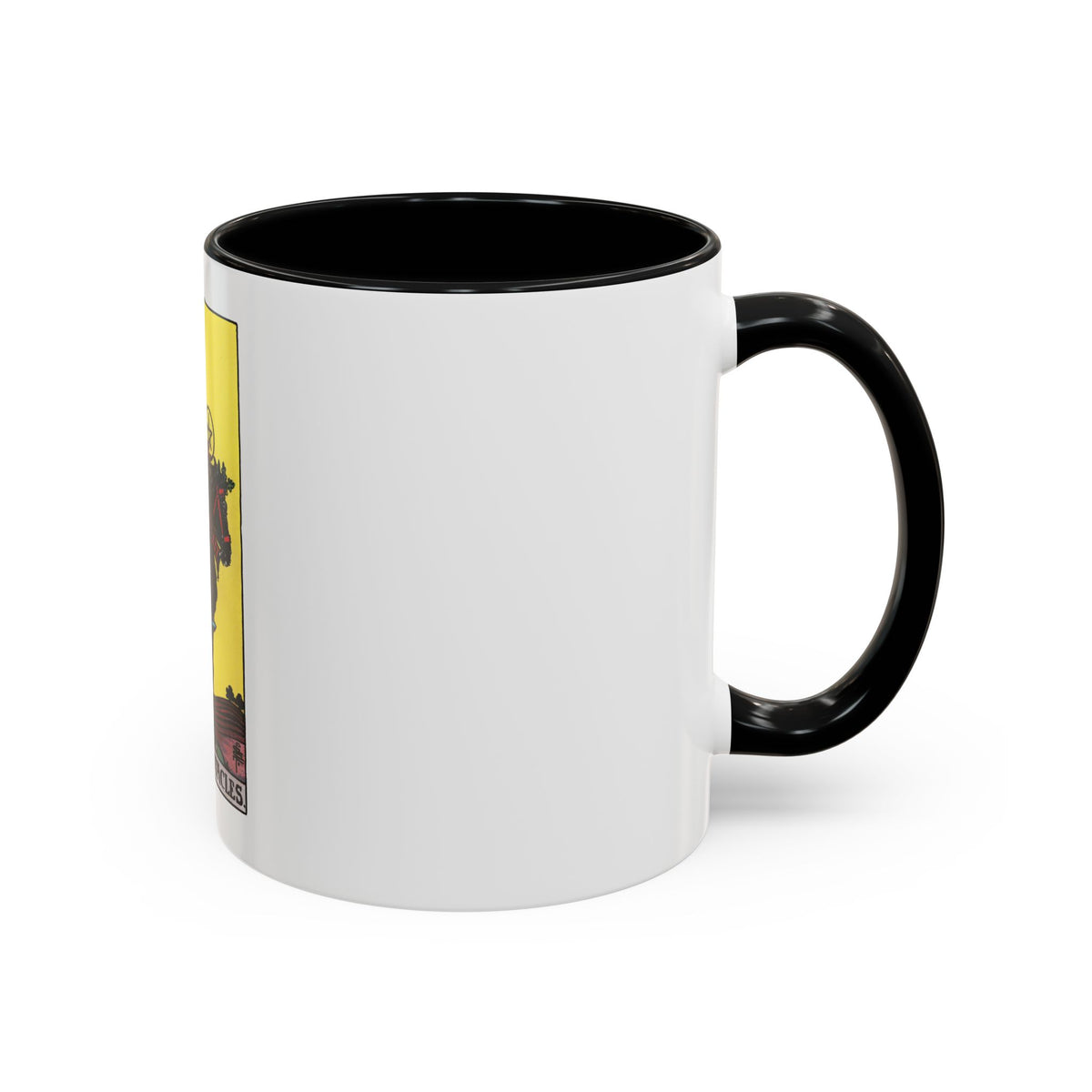 The Knight of Pentacles (Tarot Card) Accent Coffee Mug
