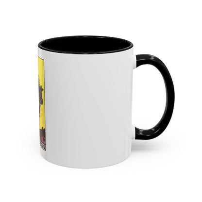 The Knight of Pentacles (Tarot Card) Accent Coffee Mug