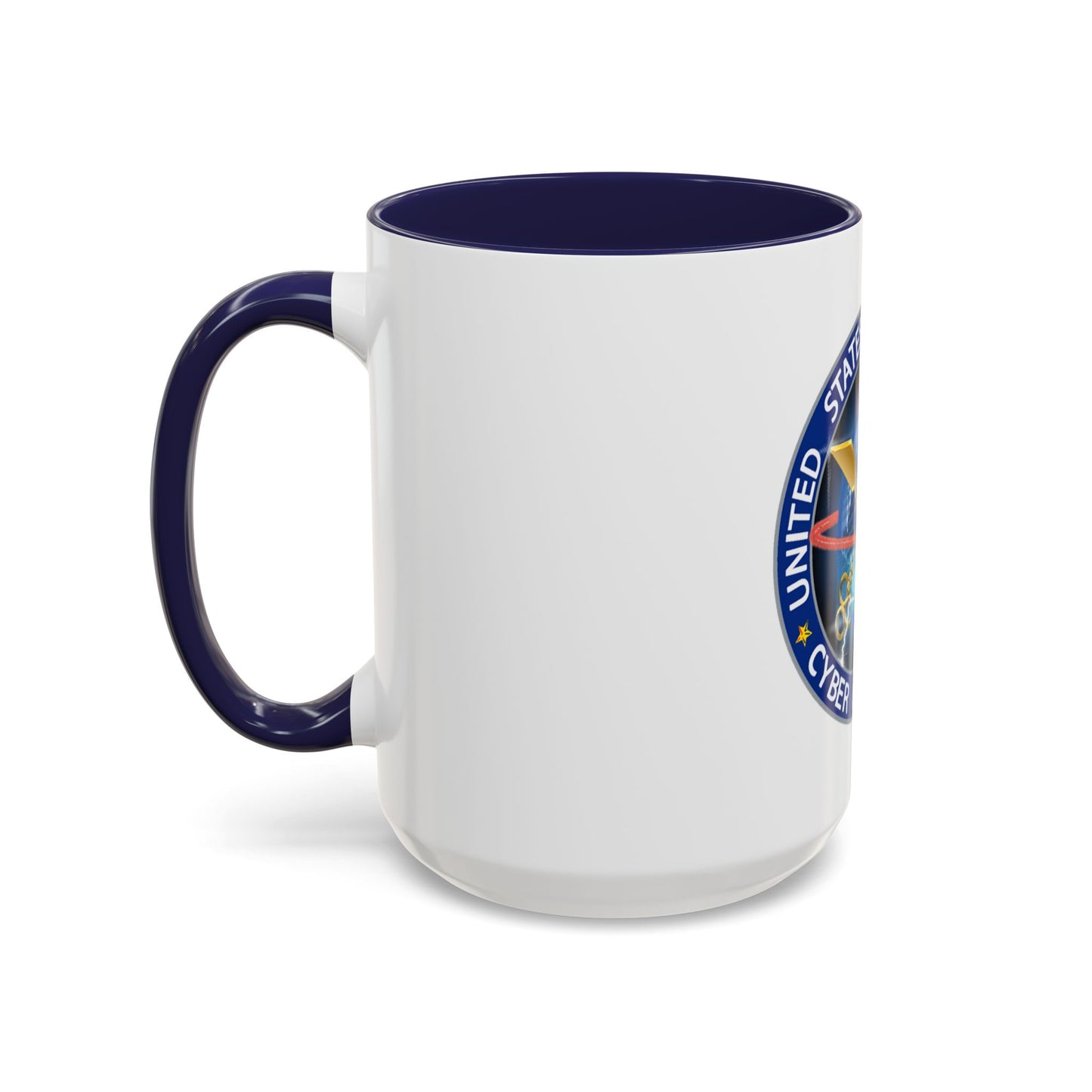 USCG Cyber Command (U.S. Coast Guard) Accent Coffee Mug