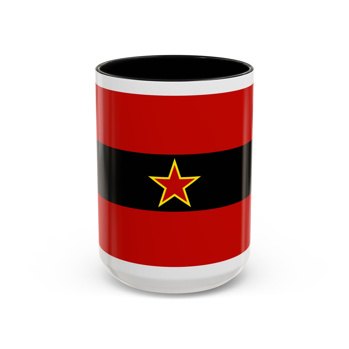 Civil Ensign of Albania 1945 to 1992 - Accent Coffee Mug