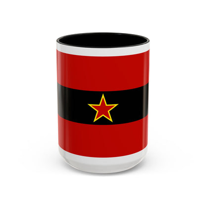 Civil Ensign of Albania 1945 to 1992 - Accent Coffee Mug