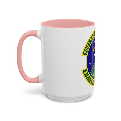 916th Communications Squadron (U.S. Air Force) Accent Coffee Mug