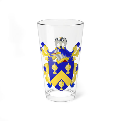 Coat of Arms of William Butler (United States) (Coat of Arms) Pint Glass 16oz