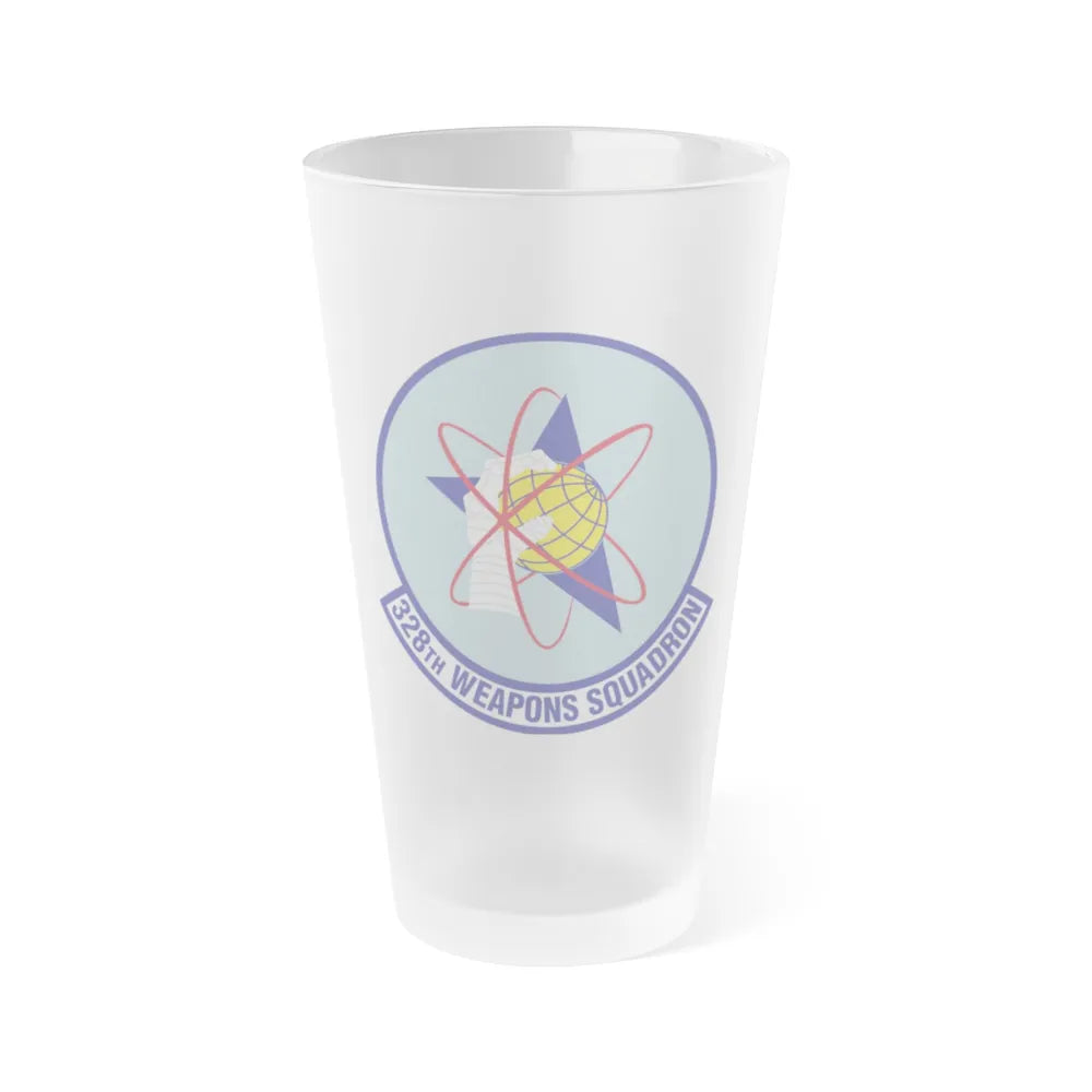 328th Weapons Squadron (U.S. Air Force) Frosted Pint Glass 16oz-16oz-Frosted-Go Mug Yourself