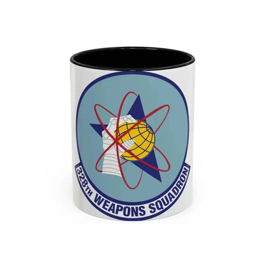 328th Weapons Squadron (U.S. Air Force) Accent Coffee Mug 11oz Black - Go Mug Yourself