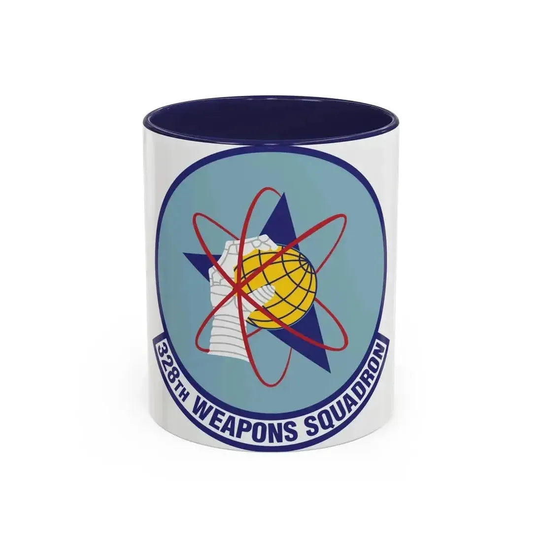 328th Weapons Squadron (U.S. Air Force) Accent Coffee Mug 11oz Navy - Go Mug Yourself