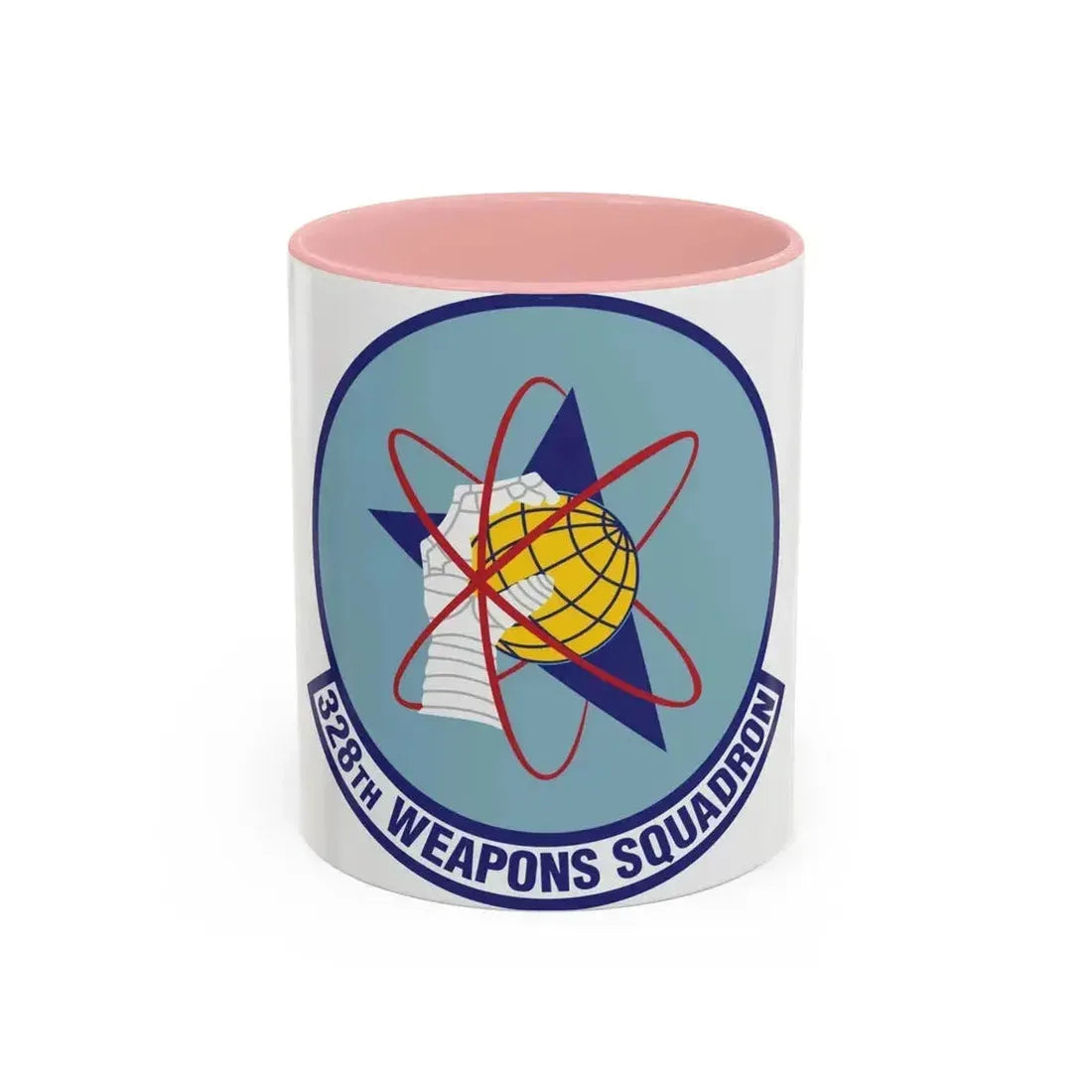 328th Weapons Squadron (U.S. Air Force) Accent Coffee Mug 11oz Pink - Go Mug Yourself