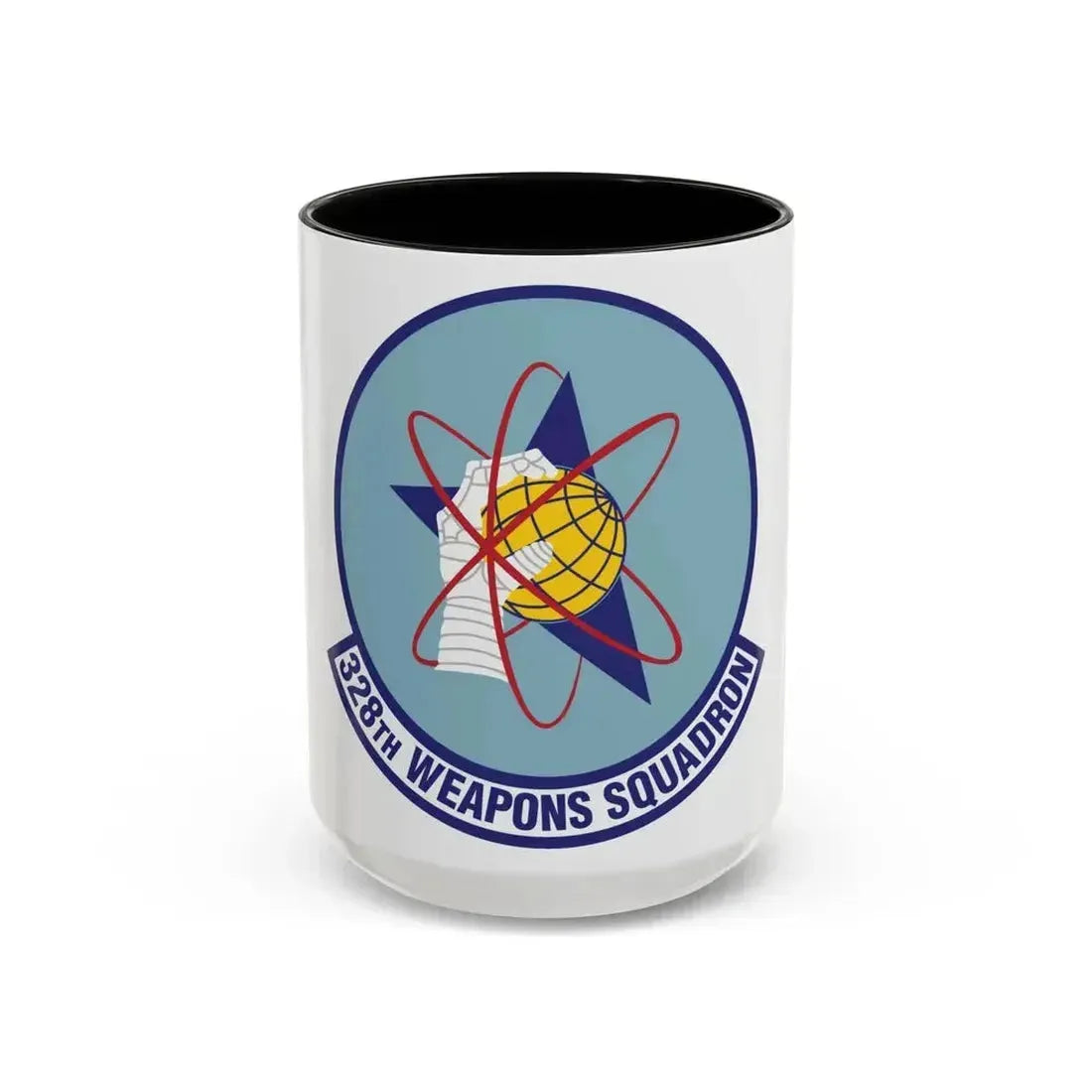 328th Weapons Squadron (U.S. Air Force) Accent Coffee Mug 15oz Black - Go Mug Yourself
