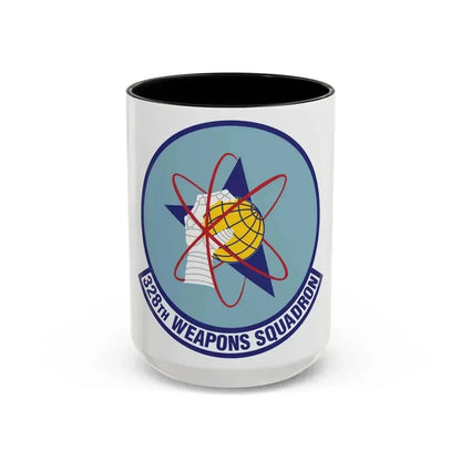 328th Weapons Squadron (U.S. Air Force) Accent Coffee Mug 15oz Black - Go Mug Yourself