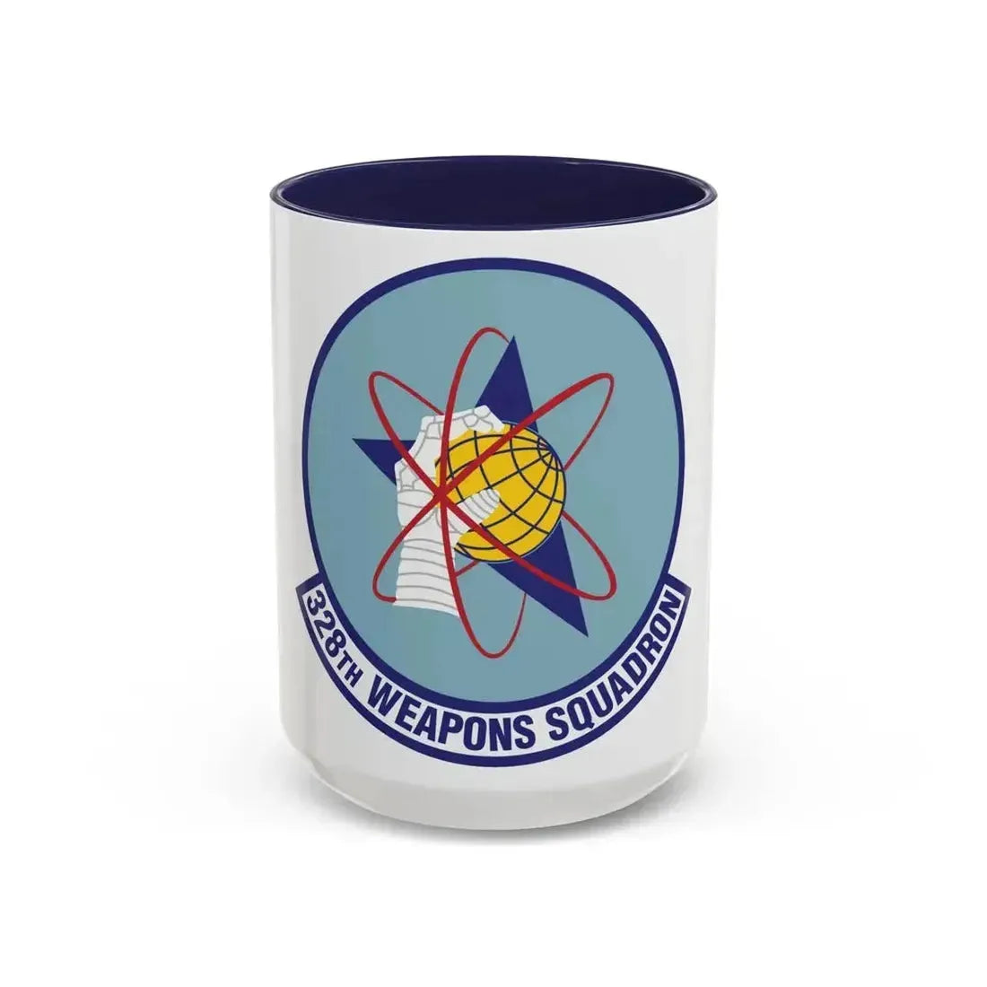 328th Weapons Squadron (U.S. Air Force) Accent Coffee Mug 15oz Navy - Go Mug Yourself