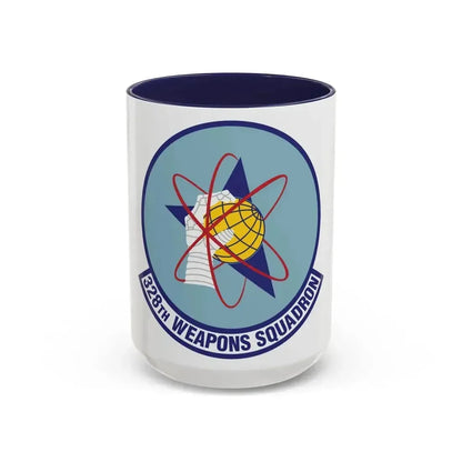 328th Weapons Squadron (U.S. Air Force) Accent Coffee Mug 15oz Navy - Go Mug Yourself