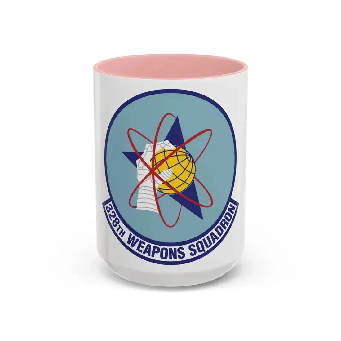 328th Weapons Squadron (U.S. Air Force) Accent Coffee Mug 15oz Pink - Go Mug Yourself