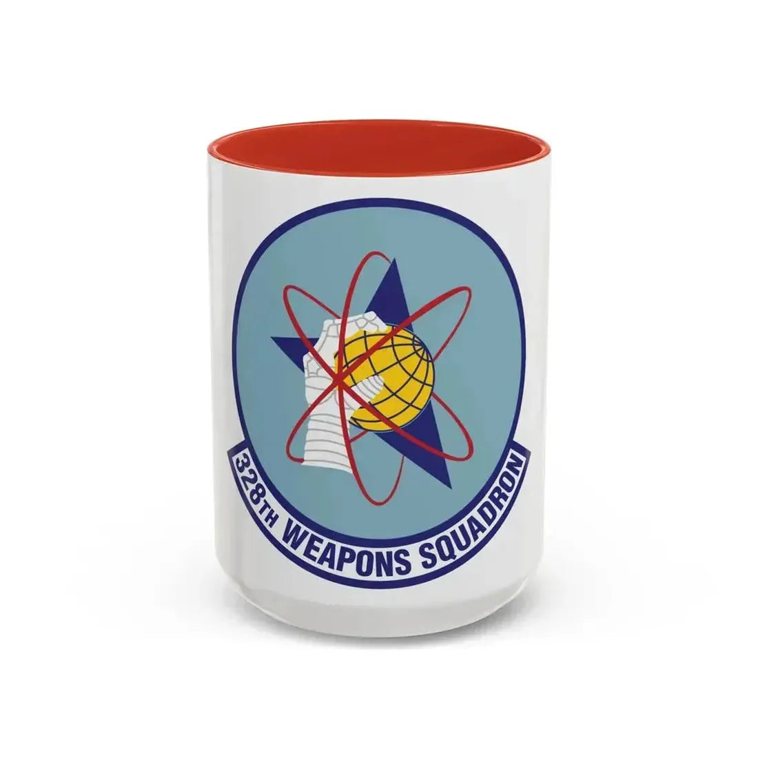 328th Weapons Squadron (U.S. Air Force) Accent Coffee Mug 15oz Red - Go Mug Yourself