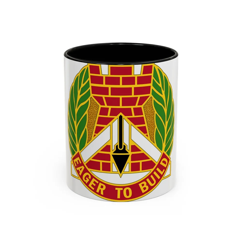 329 Engineer Group (U.S. Army) Accent Coffee Mug-11oz-Black-Go Mug Yourself