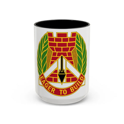 329 Engineer Group (U.S. Army) Accent Coffee Mug-15oz-Black-Go Mug Yourself