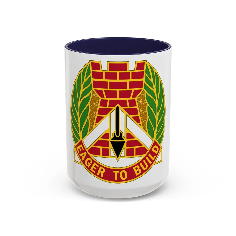 329 Engineer Group (U.S. Army) Accent Coffee Mug-15oz-Navy-Go Mug Yourself