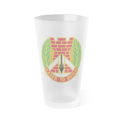 329 Engineer Group (U.S. Army) Frosted Pint Glass 16oz-Go Mug Yourself