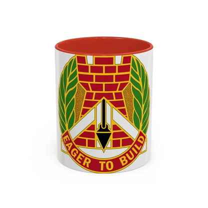 329 Engineer Group (U.S. Army) Accent Coffee Mug 11oz Red - Go Mug Yourself