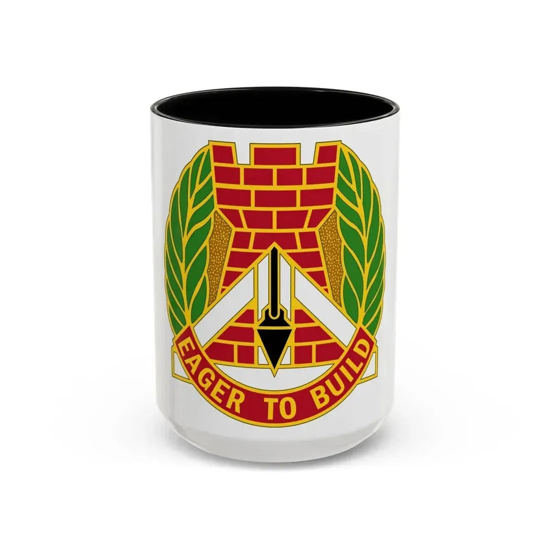 329 Engineer Group (U.S. Army) Accent Coffee Mug 15oz Black - Go Mug Yourself