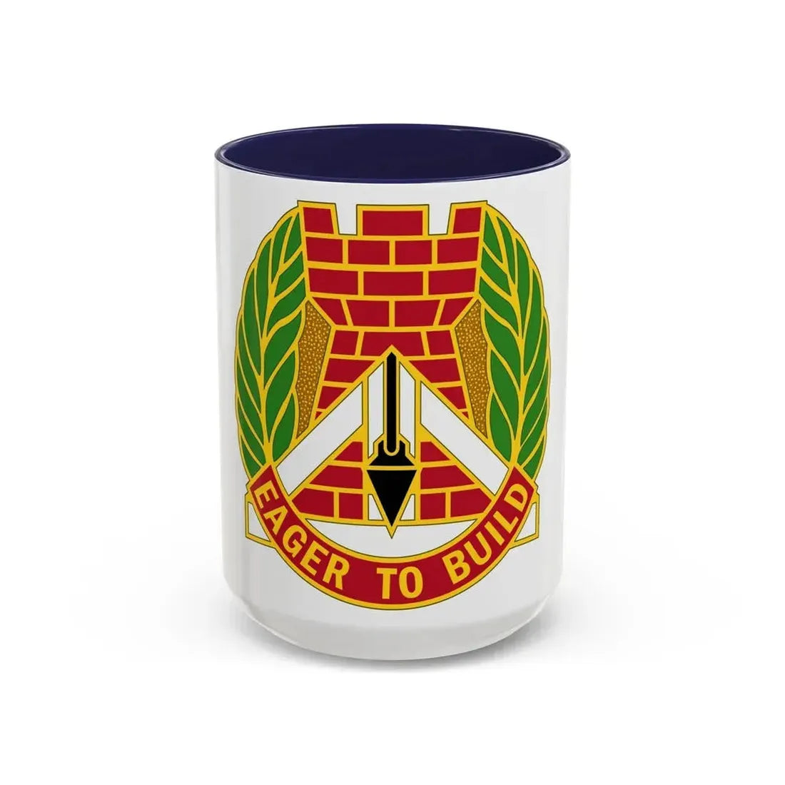 329 Engineer Group (U.S. Army) Accent Coffee Mug 15oz Navy - Go Mug Yourself
