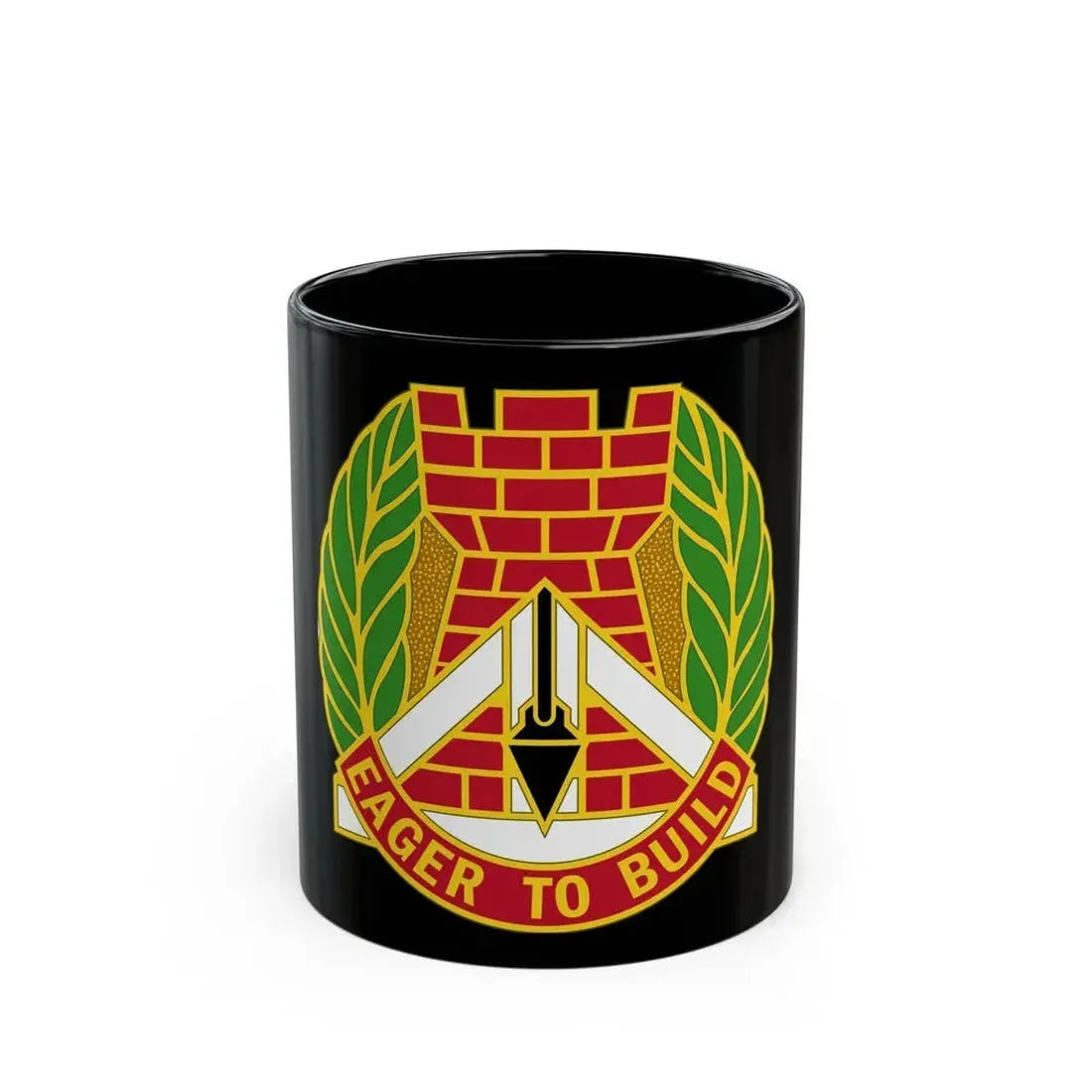 329 Engineer Group (U.S. Army) Black Coffee Mug 11oz - Go Mug Yourself
