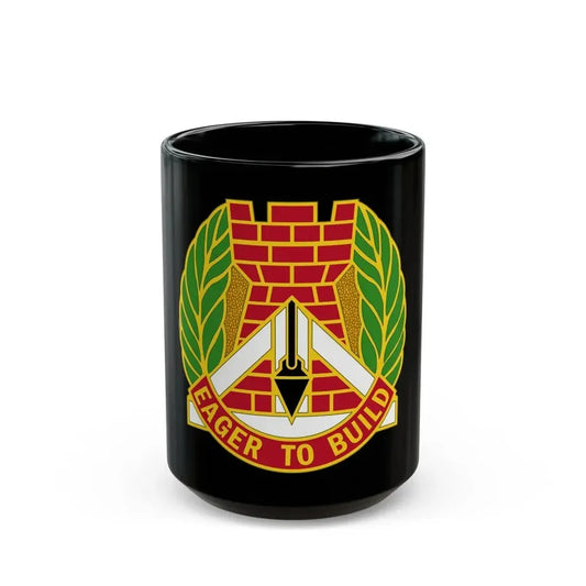 329 Engineer Group (U.S. Army) Black Coffee Mug 15oz - Go Mug Yourself