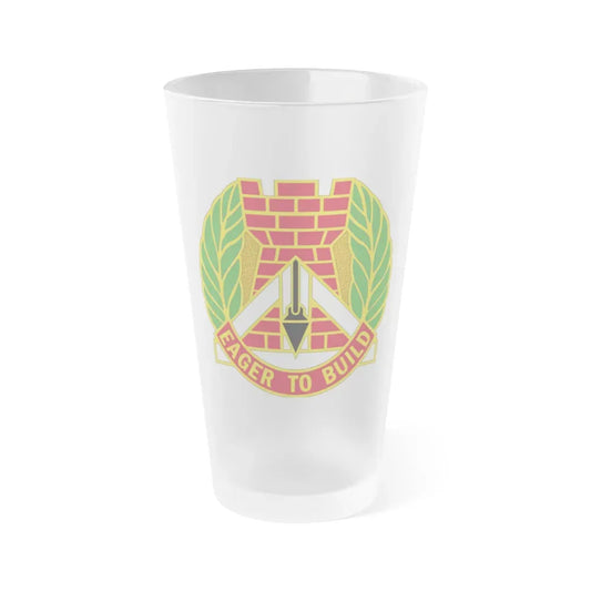 329 Engineer Group (U.S. Army) Frosted Pint Glass 16oz Default Title - Go Mug Yourself