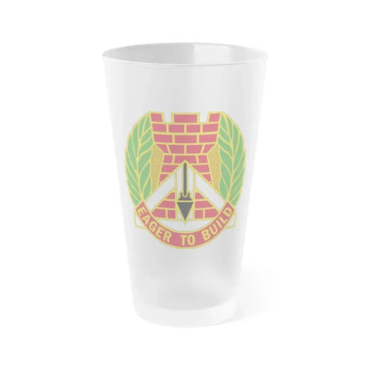 329 Engineer Group (U.S. Army) Frosted Pint Glass 16oz Default Title - Go Mug Yourself
