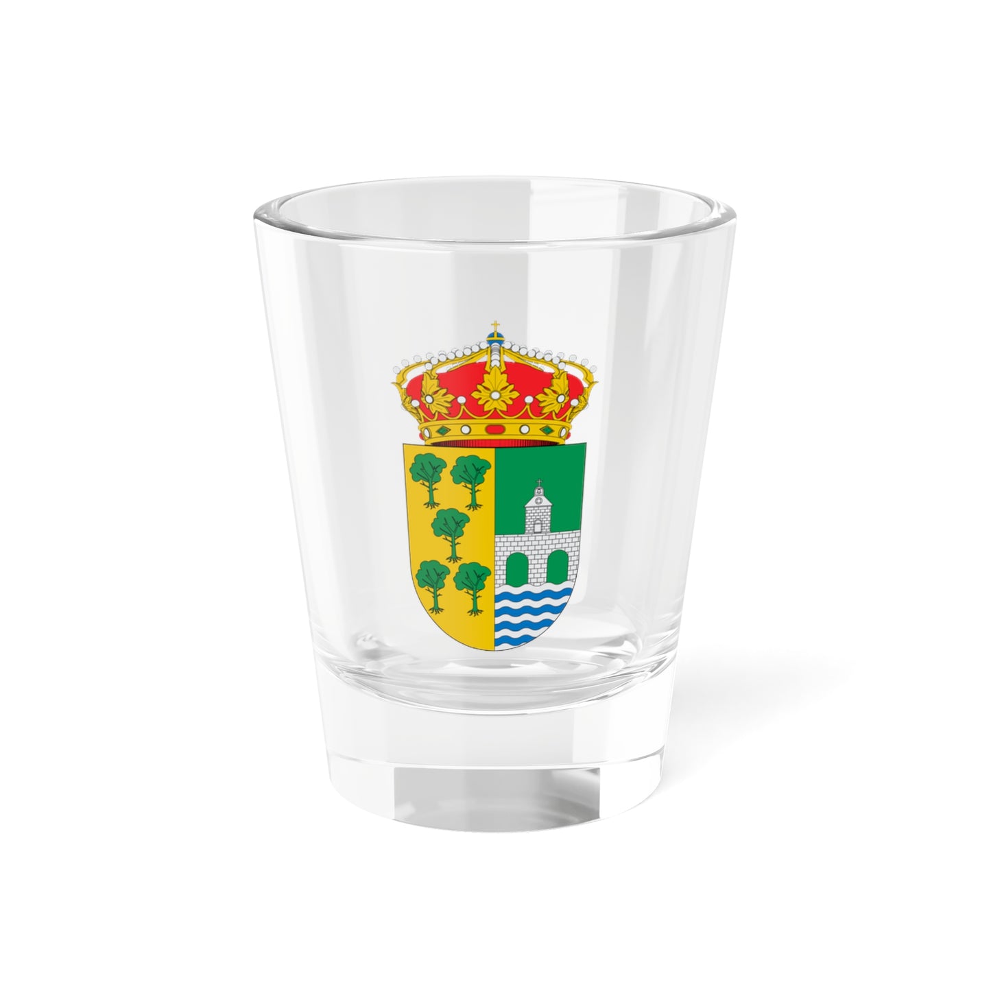 Escudo de Pinos Puente (Spain) (Coat of Arms) Shot Glass 1.5oz