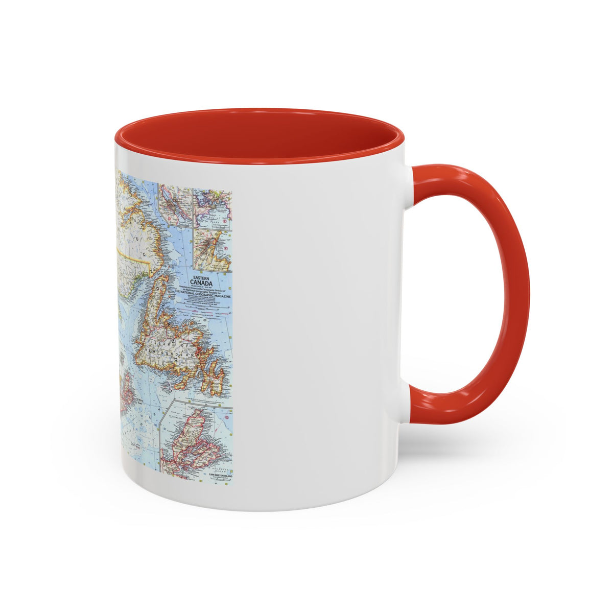 Canada - Eastern (1967) (Map) Accent Coffee Mug