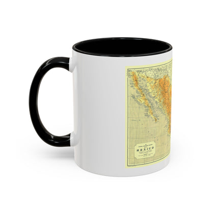 Central America & Mexico (1914) (Map) Accent Coffee Mug
