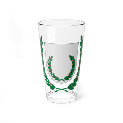 Corona de laurel y roble. Int - ext (Spain) (Coat of Arms) Pint Glass 16oz