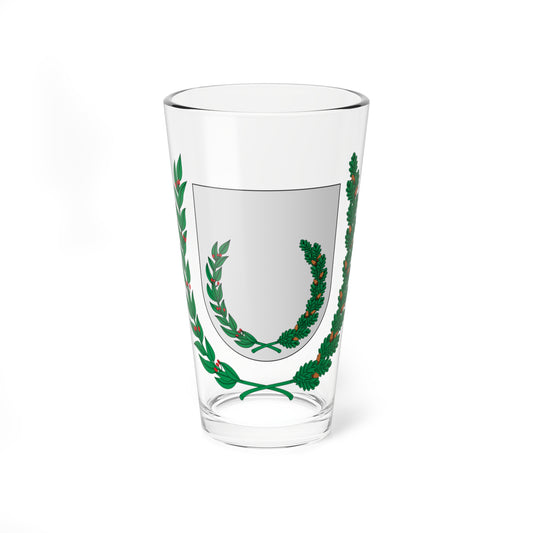 Corona de laurel y roble. Int - ext (Spain) (Coat of Arms) Pint Glass 16oz