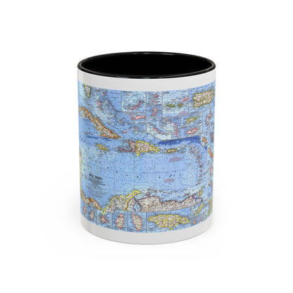 West Indies (1962) (Map) Accent Coffee Mug