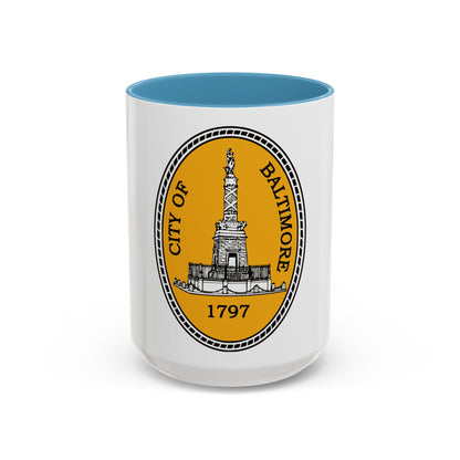 Seal of Baltimore Maryland - Accent Coffee Mug