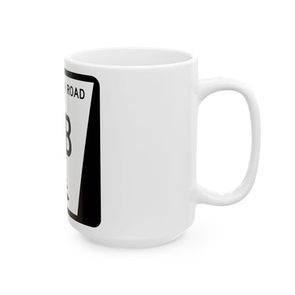 N REC 7B (Nebraska) (Road Sign) White Coffee Mug