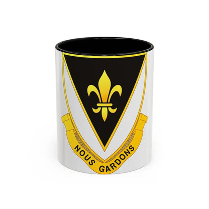 329th Infantry Regiment (U.S. Army) Accent Coffee Mug-11oz-Black-Go Mug Yourself