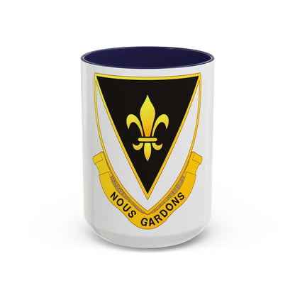 329th Infantry Regiment (U.S. Army) Accent Coffee Mug-15oz-Navy-Go Mug Yourself