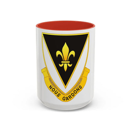 329th Infantry Regiment (U.S. Army) Accent Coffee Mug-15oz-Red-Go Mug Yourself