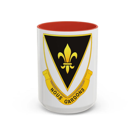 329th Infantry Regiment (U.S. Army) Accent Coffee Mug-15oz-Red-Go Mug Yourself