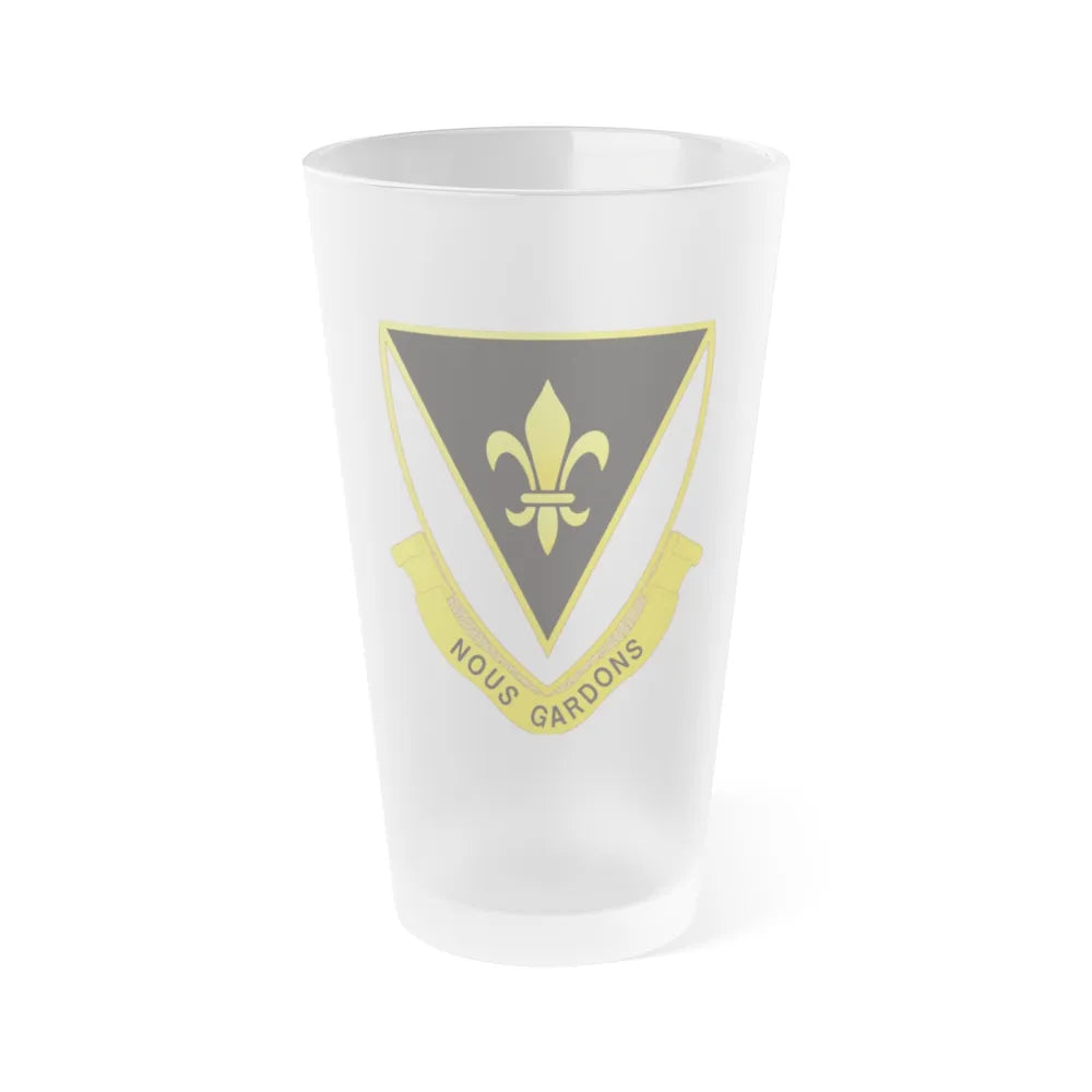 329th Infantry Regiment (U.S. Army) Frosted Pint Glass 16oz-Go Mug Yourself