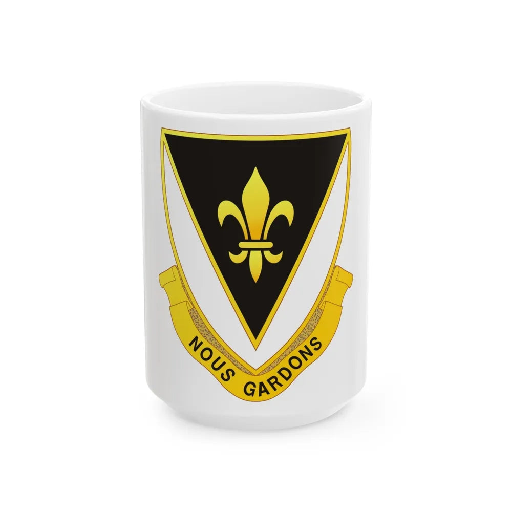 329th Infantry Regiment (U.S. Army) White Coffee Mug-15oz-Go Mug Yourself