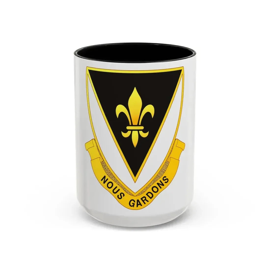 329th Infantry Regiment (U.S. Army) Accent Coffee Mug 15oz Black - Go Mug Yourself
