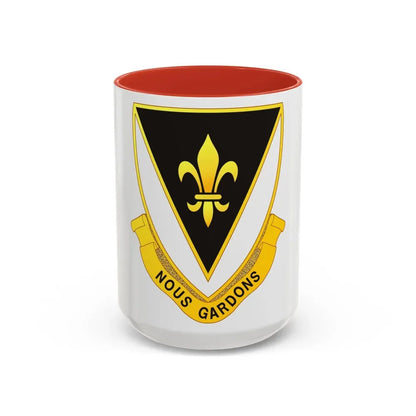 329th Infantry Regiment (U.S. Army) Accent Coffee Mug 15oz Red - Go Mug Yourself