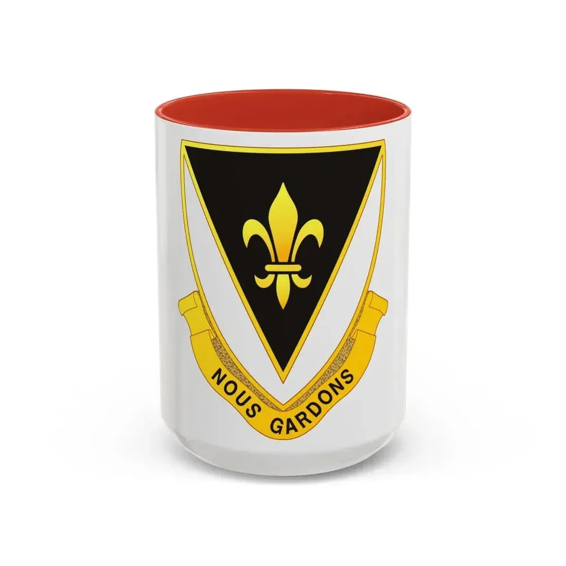 329th Infantry Regiment (U.S. Army) Accent Coffee Mug 15oz Red - Go Mug Yourself
