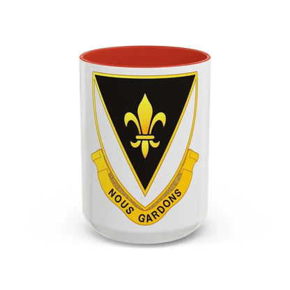 329th Infantry Regiment (U.S. Army) Accent Coffee Mug 15oz Red - Go Mug Yourself