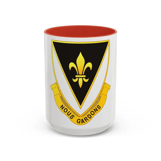 329th Infantry Regiment (U.S. Army) Accent Coffee Mug 15oz Red - Go Mug Yourself