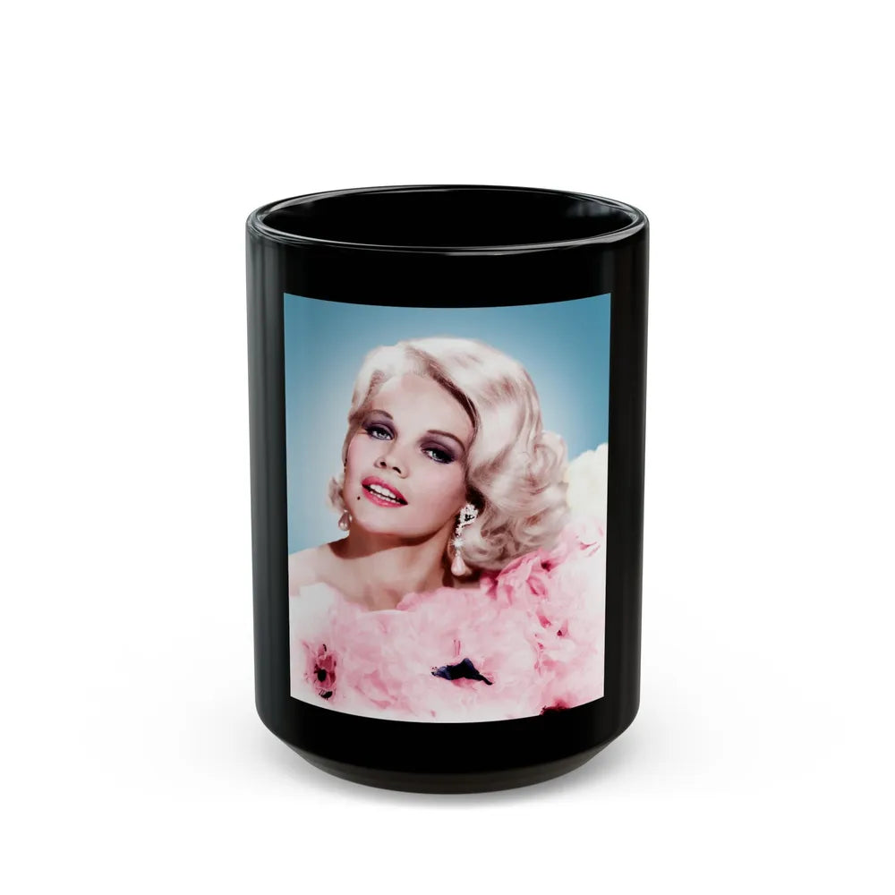 Carroll Baker #72 (Vintage Female Icon) Black Coffee Mug-15oz-Go Mug Yourself