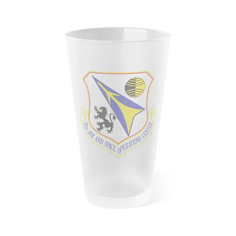 32d Air and Space Operations Center (U.S. Air Force) Frosted Pint Glass 16oz-Go Mug Yourself